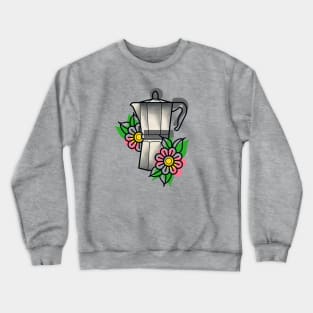 Coffee Tattoo Design Crewneck Sweatshirt